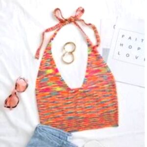 NEW Knit crop halter